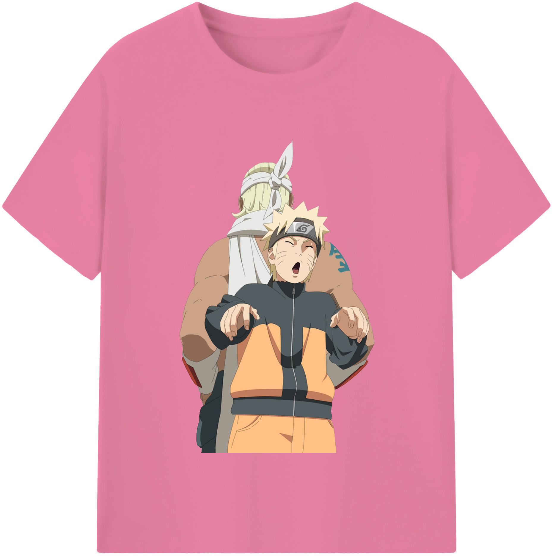 （画像用） NARUTO -ナルト- うずまき ナルト Uzumaki Naruto 綿100％半袖Tシャツ（フロントプリント）